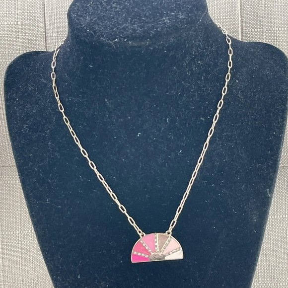 Jewelry - Women Necklace Pink/gold Tone Pendant Fashion Jewelry